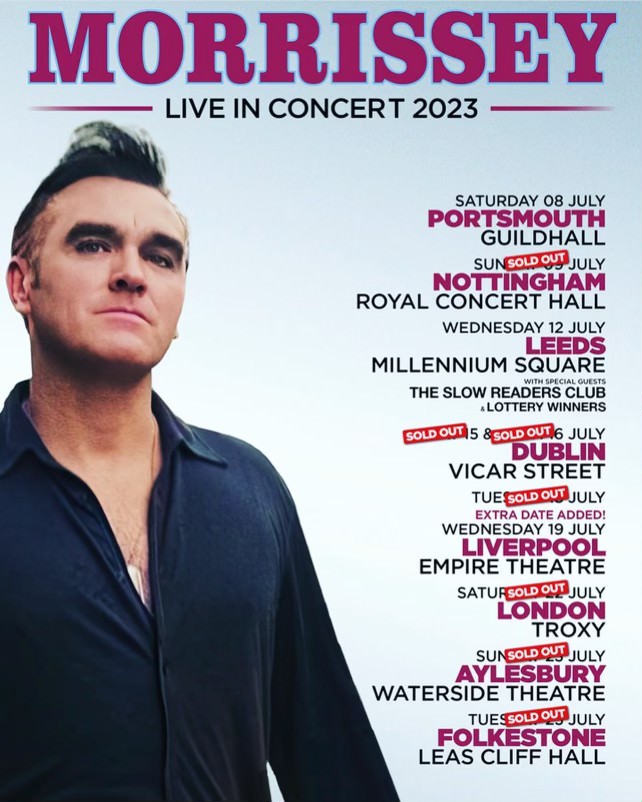 Morrissey Summer Tour Dates 2023